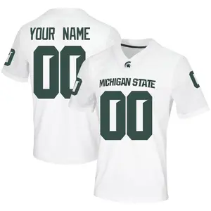 Nike Custom NIL Replica Football Jersey White – Spartan Spirit Shop